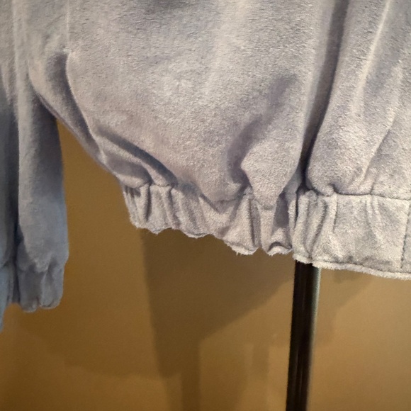 Liz Claiborne Women's Soft Blue/Periwinkle Suede Leather Jacket, Size XL - Picture 9 of 16